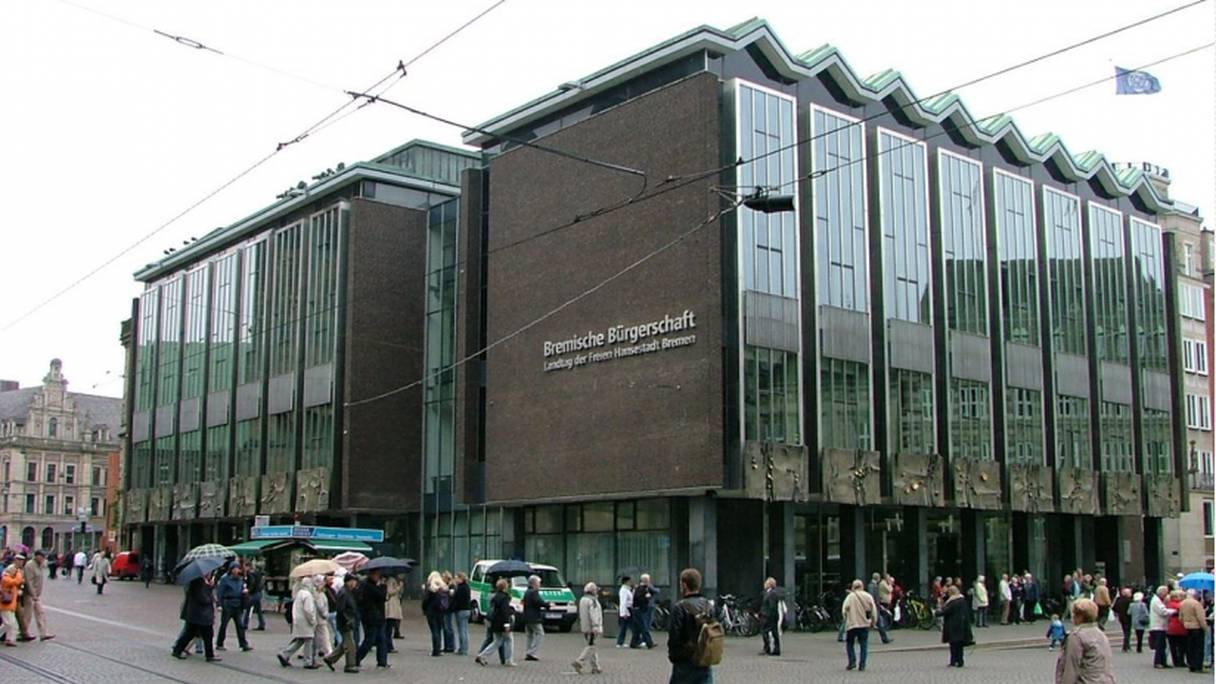 Le parlement régional de la ville libre et hanséatique de Brême, en Allemagne.
