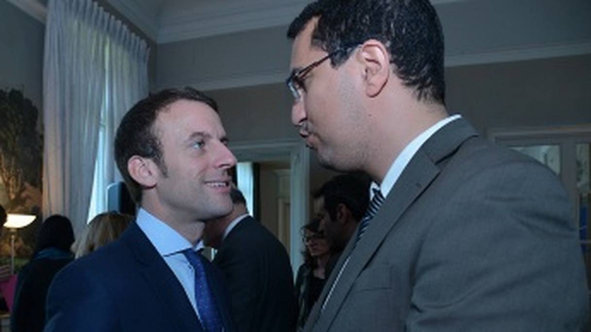 Emmanuel Macron et M'jid El Guerrab
