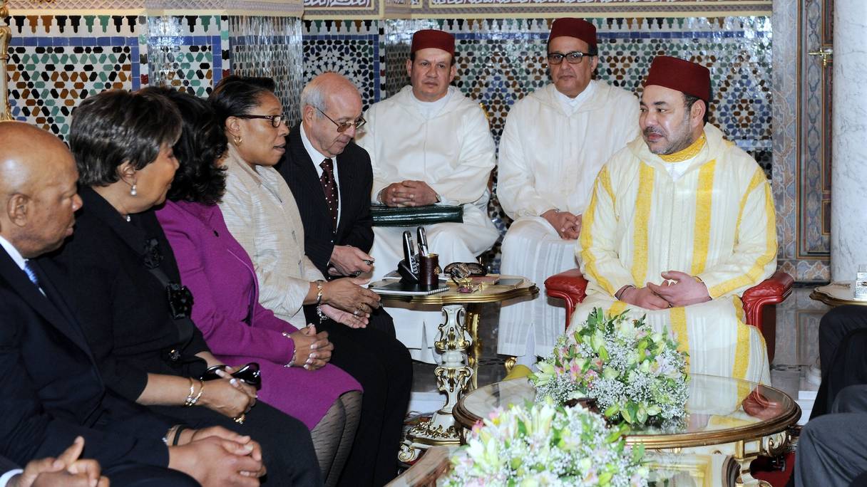 Mohammed VI recevant en audience des congressmen américians lors d'une précédente visite au Maroc.
